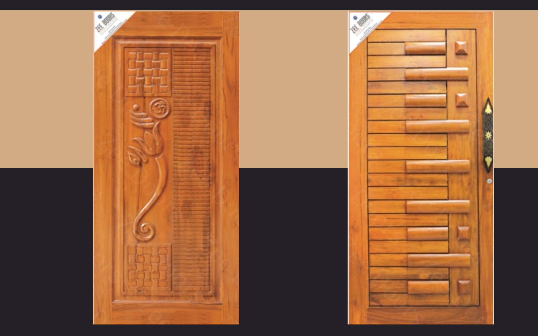 Premium Solid Teak Wood Doors Manufacturer & Supplier in Gujarat