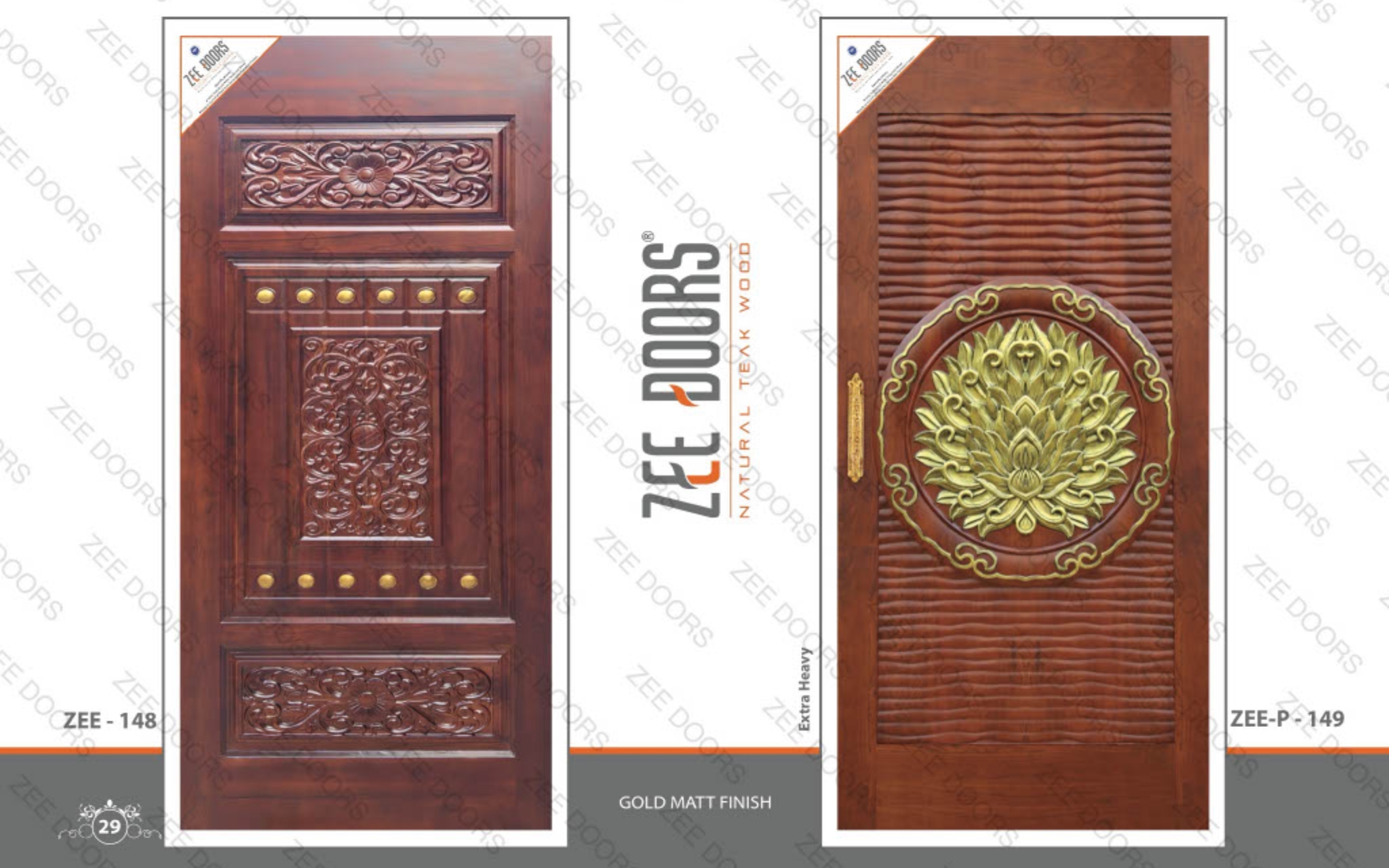 Premium Designer Teak Doors Manufacturer & Supplier in Gujarat